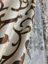 Draperie Blackout crem model maro inchis (2025) Perdele de Poveste